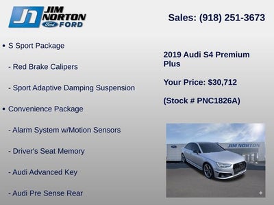 2019 Audi S4 3.0T Premium Plus quattro