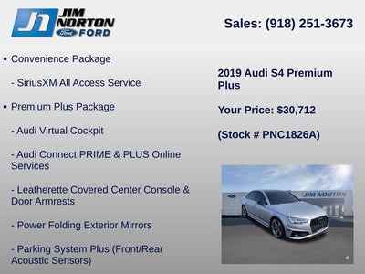 2019 Audi S4 3.0T Premium Plus quattro