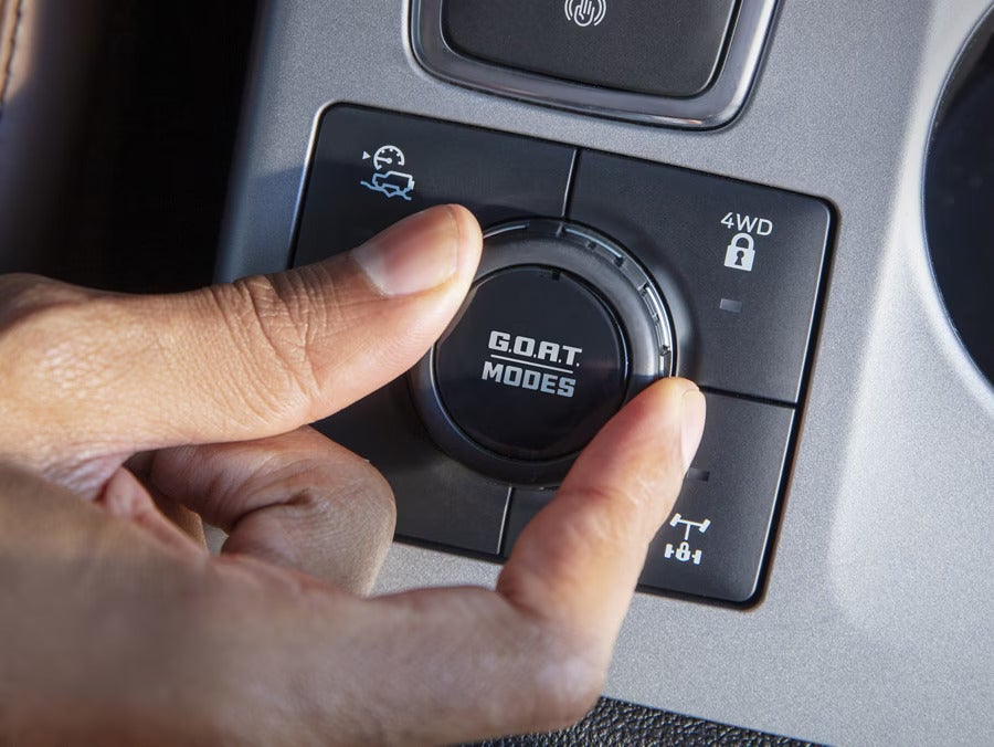 interior of an suv showing off-road capabilities