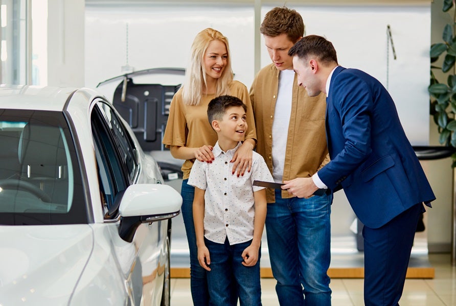 Family Shopping for New Vehicle